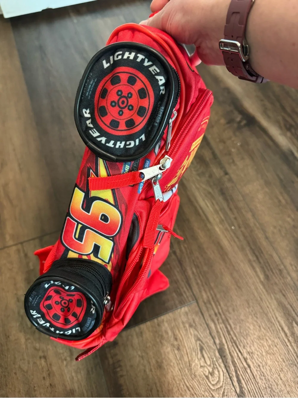 Disney Lightning McQueen Cars Toddler Backpack